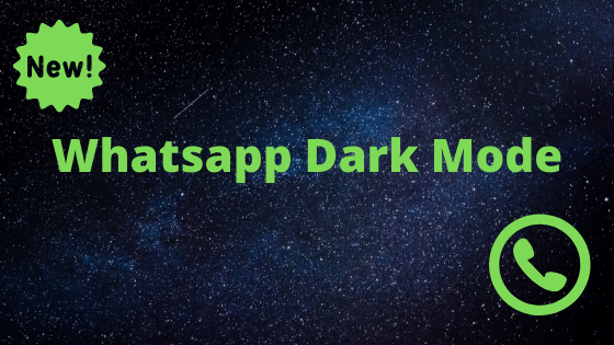 Whatsapp darkmode is safe to eyes and also is a power saving mode